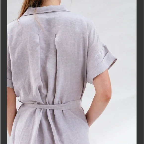 MILOOK Women’s Tina Dress  Size M 100% Linen. - Picture 4 of 17